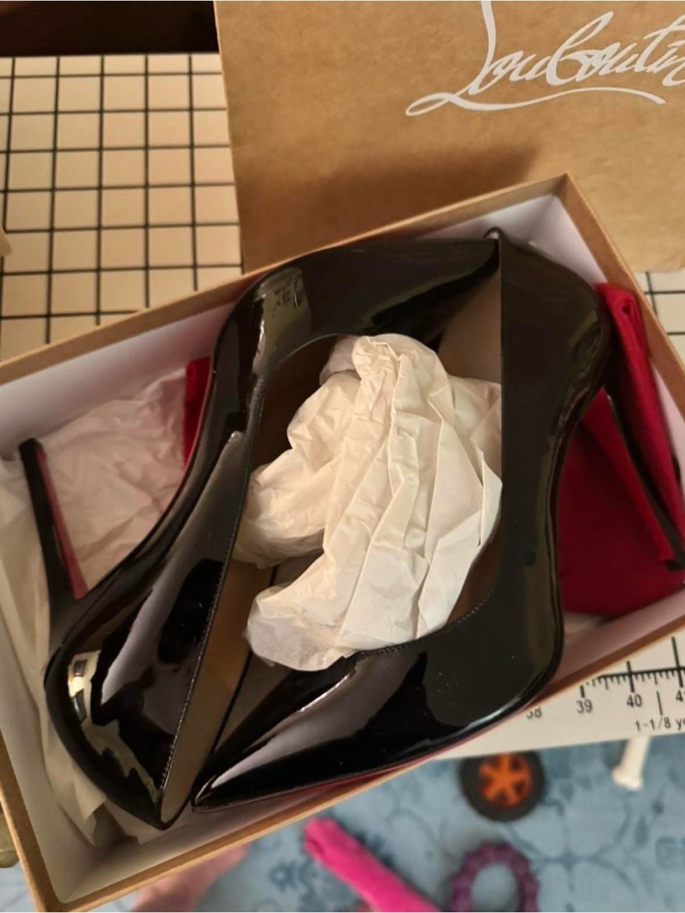 Christian Louboutin Black Patent Pigalle Pumps